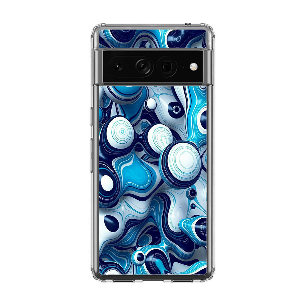 Abstract Art All Blue Google Pixel 7 Pro Case