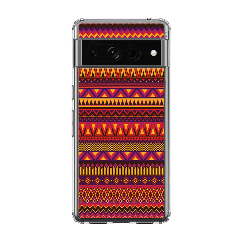 African Aztec Pattern Google Pixel 7 Pro Case