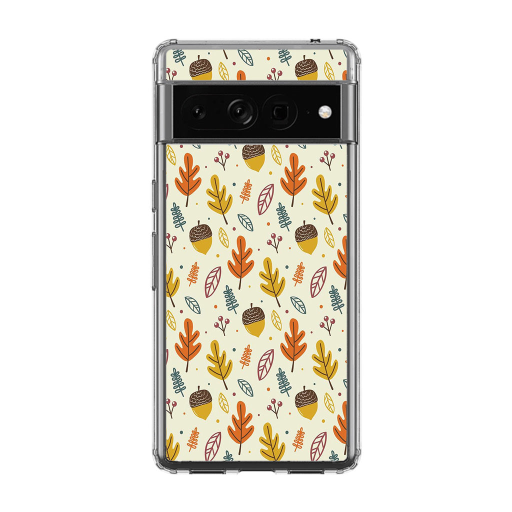 Autumn Things Pattern Google Pixel 7 Pro Case