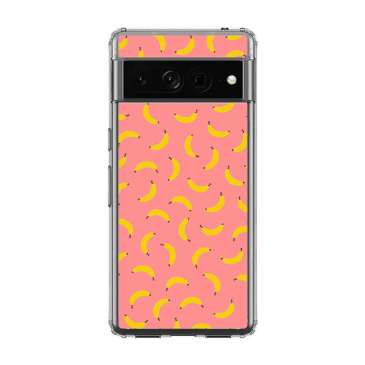 Bananas Fruit Pattern Pink Google Pixel 7 Pro Case