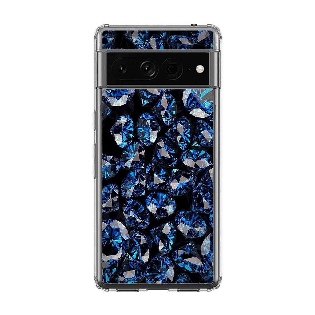 Blue Diamonds Pattern Google Pixel 7 Pro Case