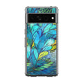 Colorful Art in Blue Google Pixel 7 Pro Case