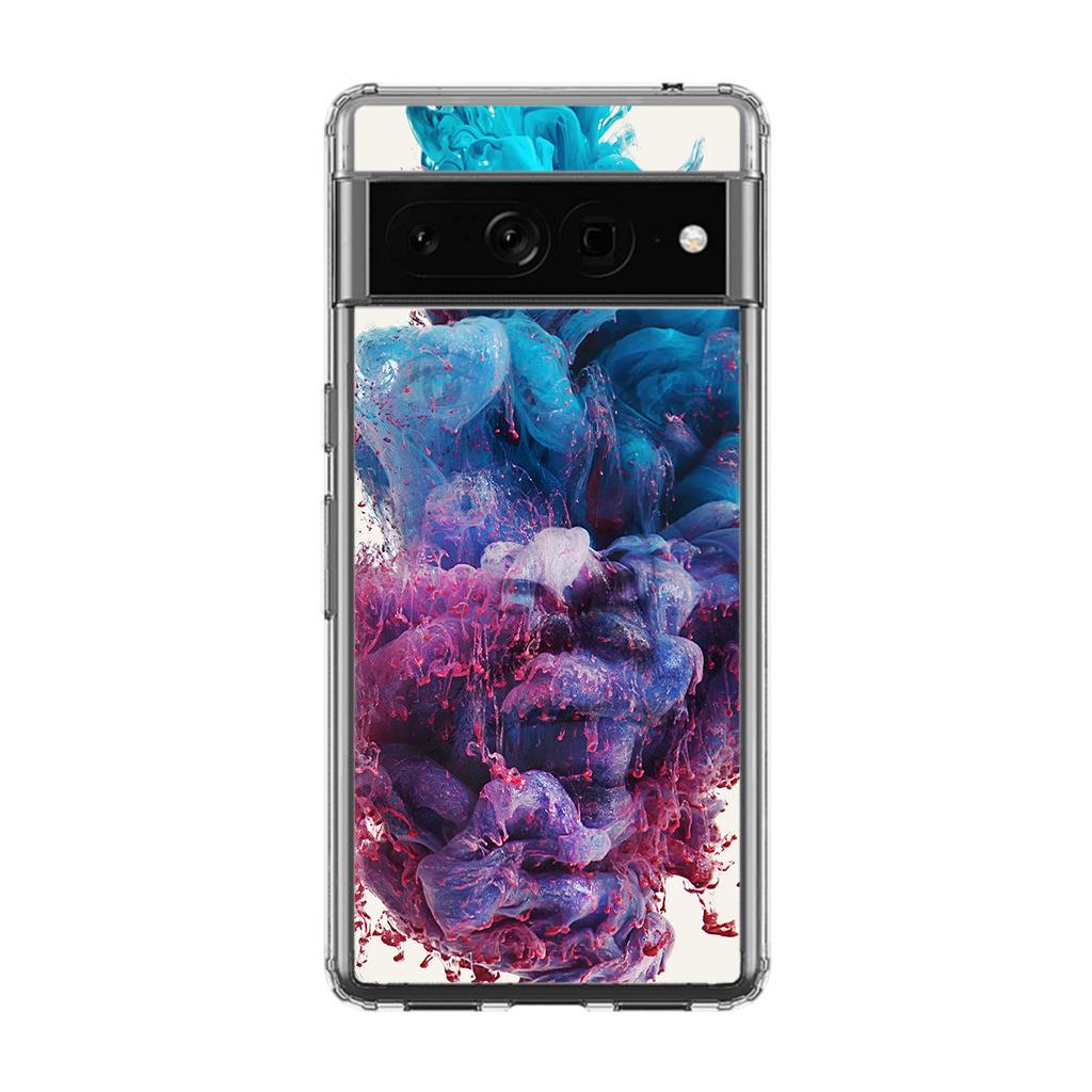 Colorful Dust Art on White Google Pixel 7 Pro Case