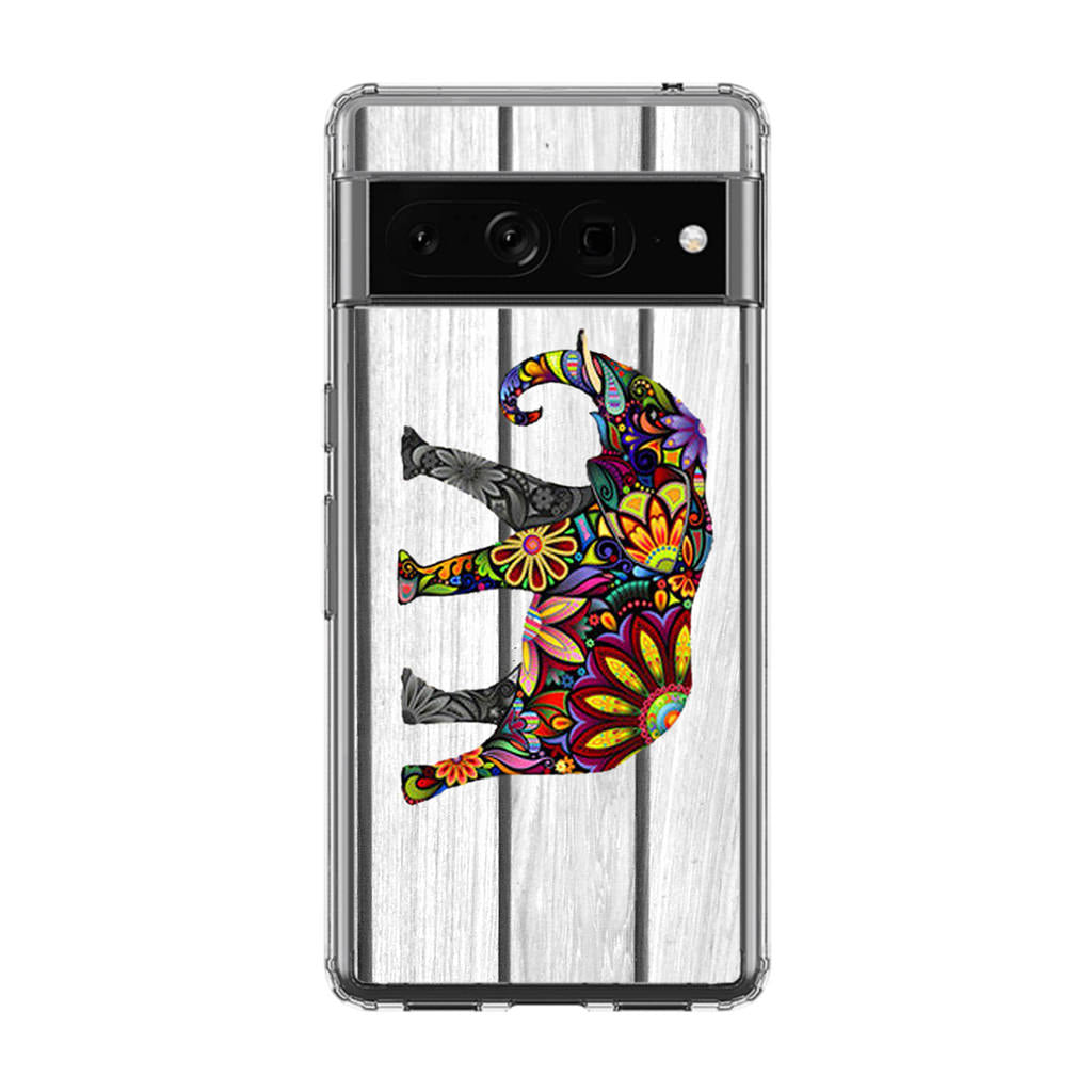 Colorful Elephant Flower Google Pixel 7 Pro Case