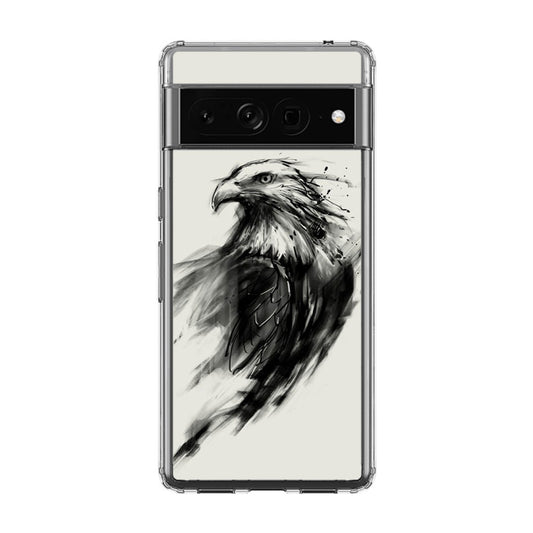 Eagle Art Black Ink Google Pixel 7 Pro Case