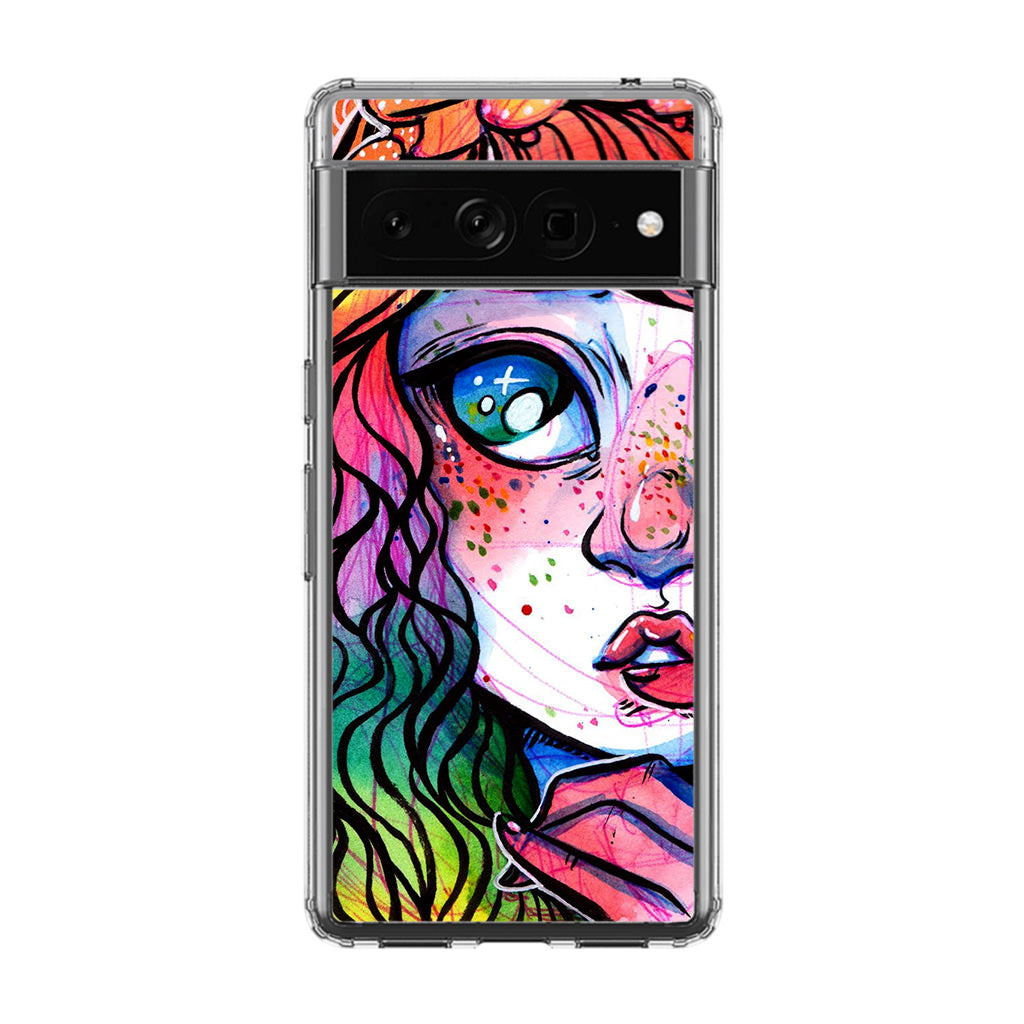 Eyes And Braids Google Pixel 7 Pro Case