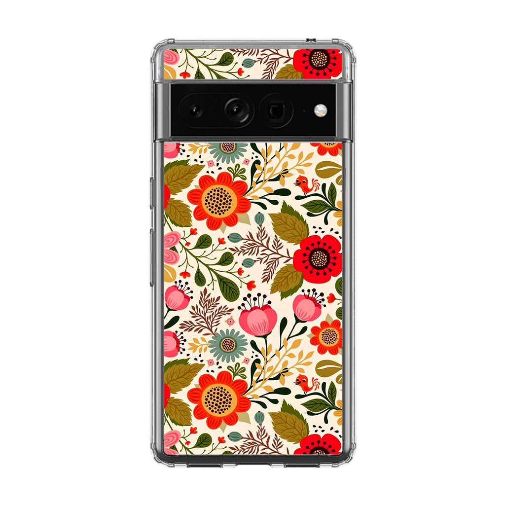 Hello Spring Pattern Google Pixel 7 Pro Case