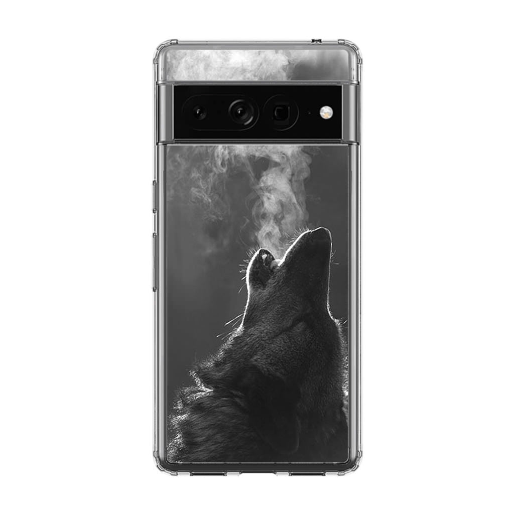 Howling Wolves Black and White Google Pixel 7 Pro Case