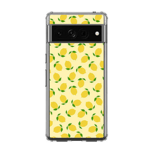 Lemons Fruit Pattern Google Pixel 7 Pro Case