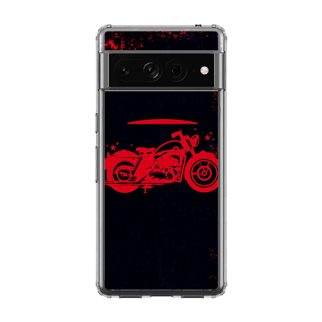 Motorcycle Red Art Google Pixel 7 Pro Case