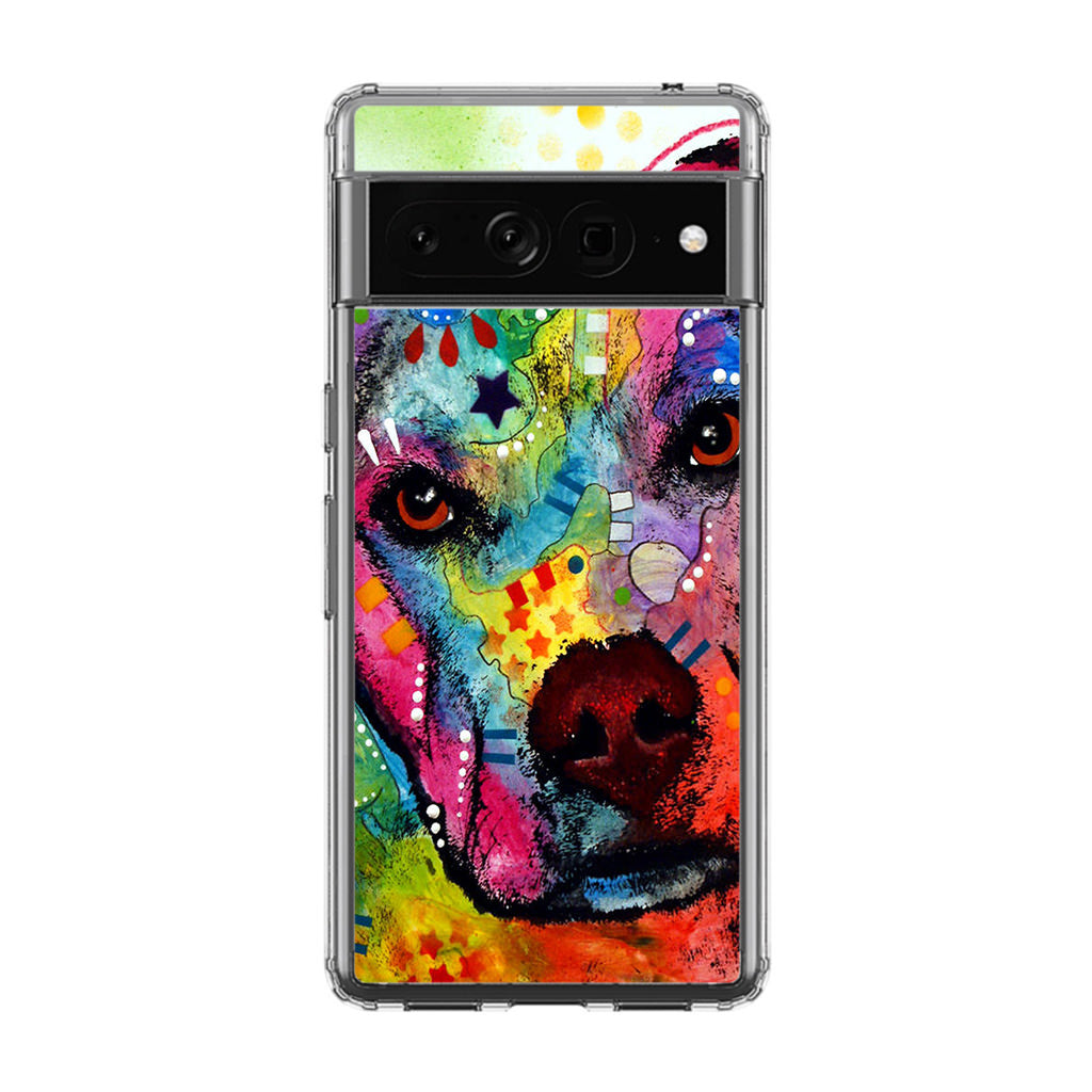 Pitbull Love Painting Google Pixel 7 Pro Case