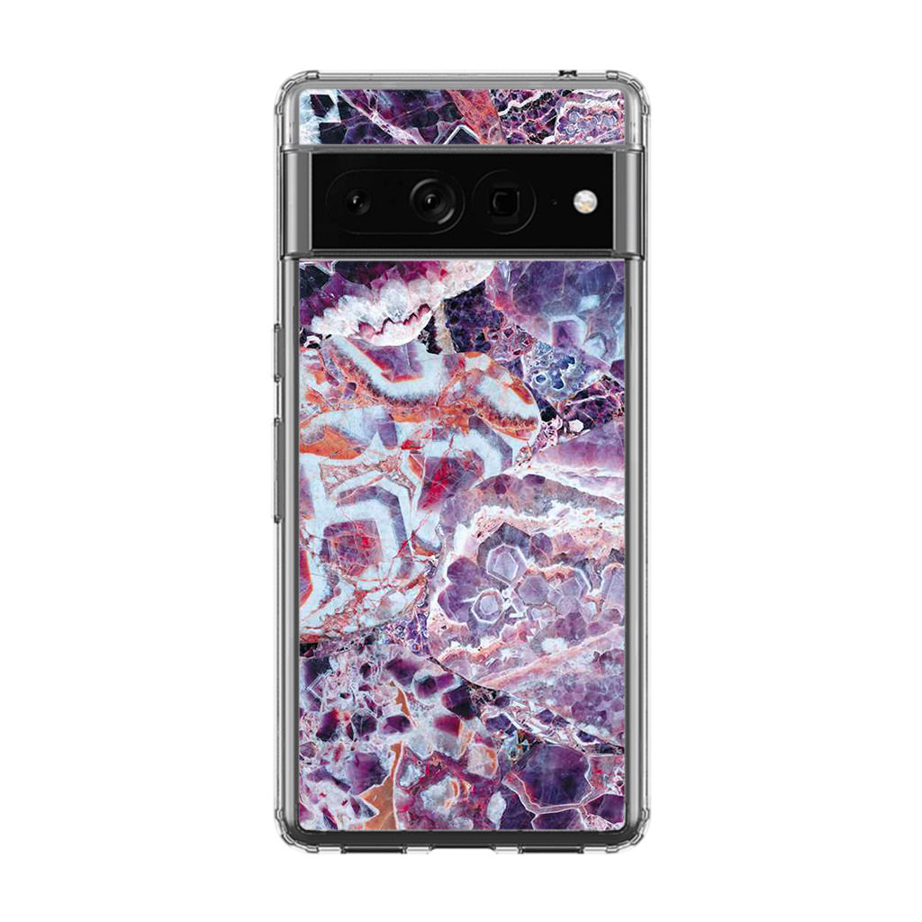 Purple Marble Google Pixel 7 Pro Case