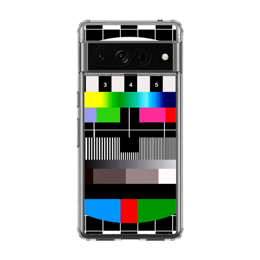 Scheme Pause TV Colorful Mesh Google Pixel 7 Pro Case