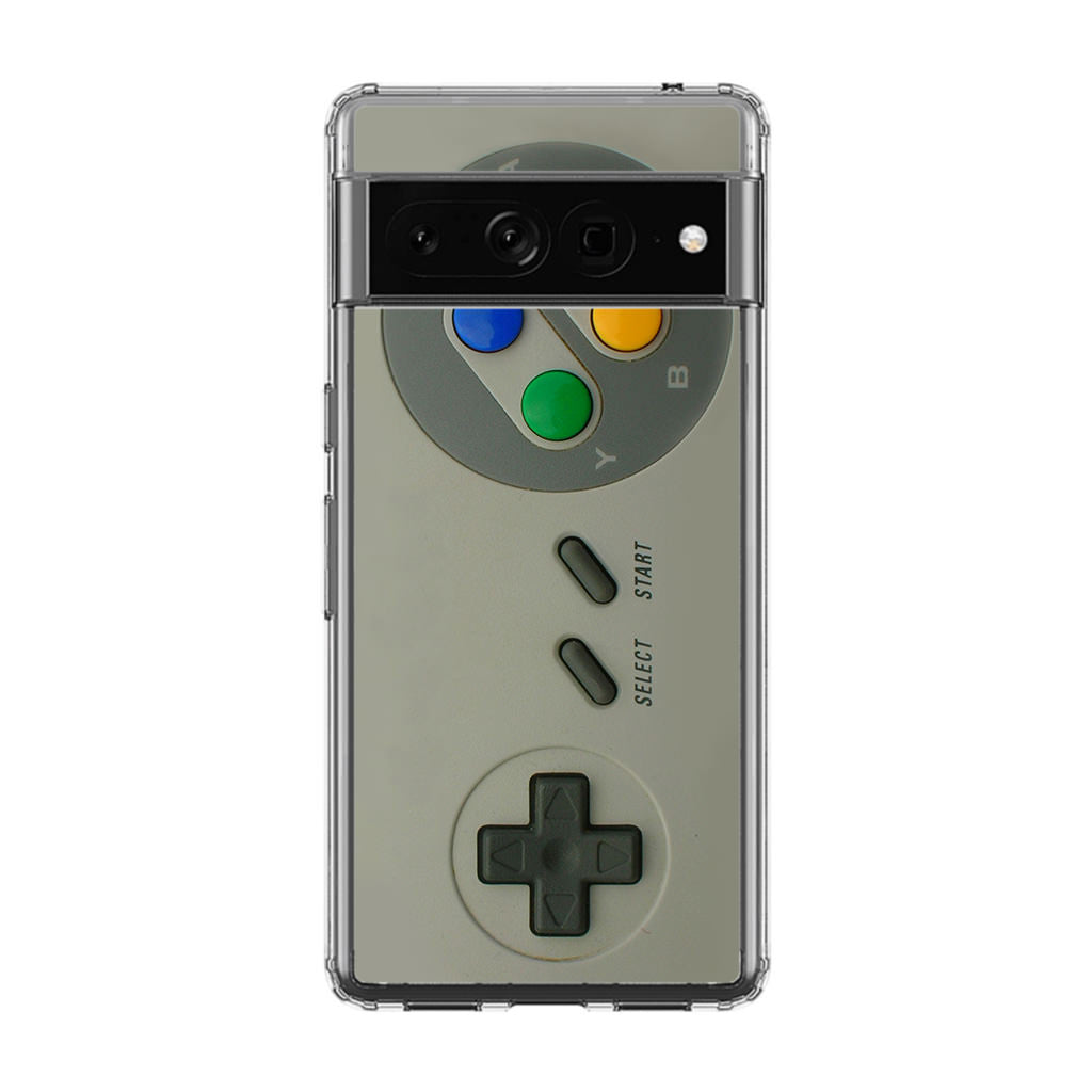 Silver Console Controller Google Pixel 7 Pro Case