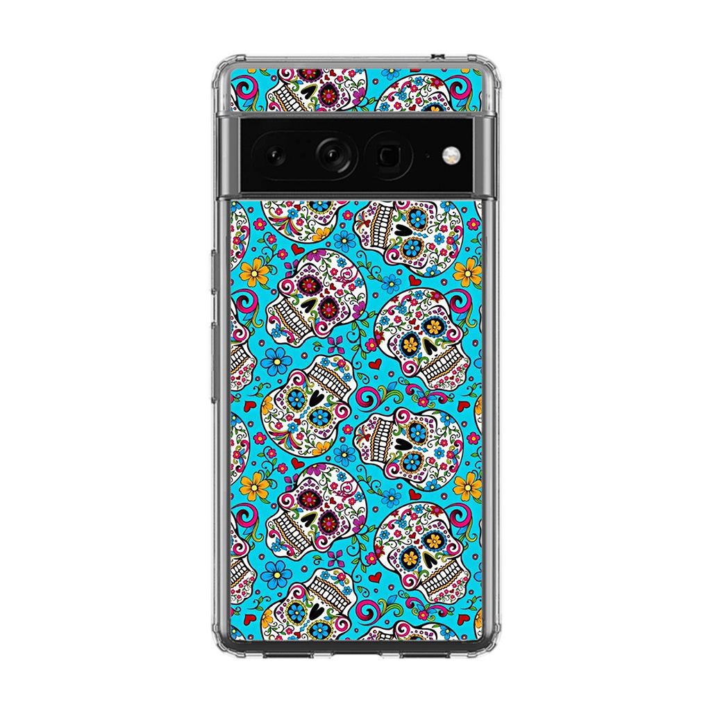 Skull Floral Sugar Google Pixel 7 Pro Case