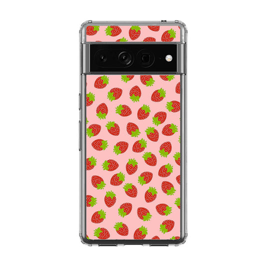 Strawberries Pattern Google Pixel 7 Pro Case