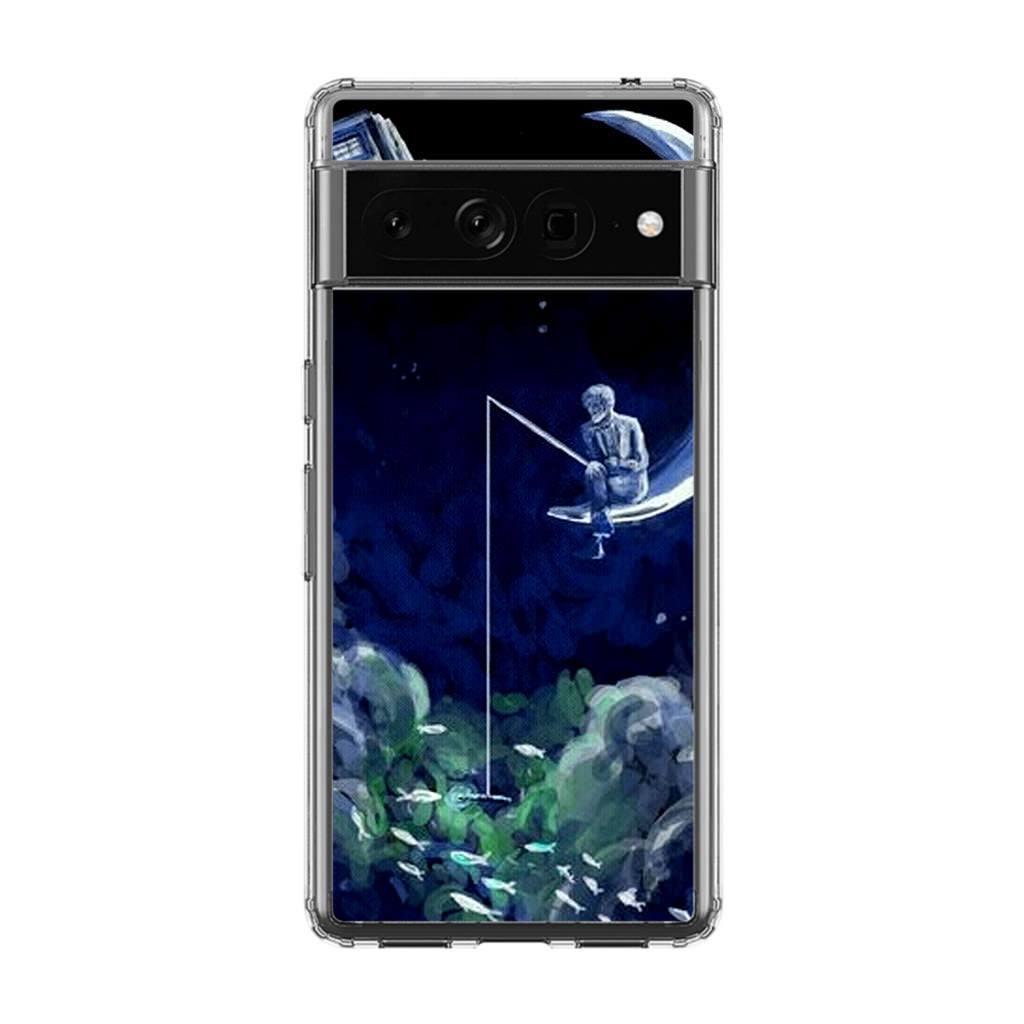 Tardis Walking To The Moon Google Pixel 7 Pro Case