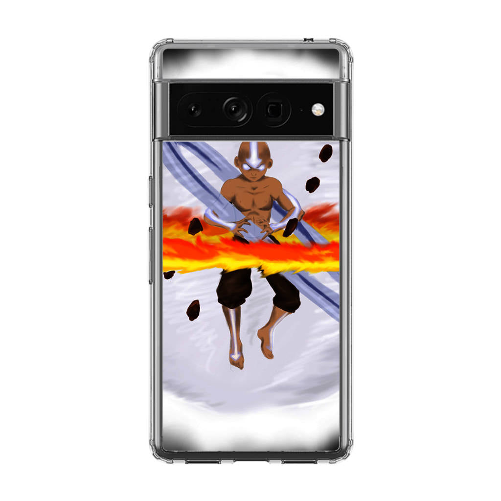 Avatar Aang Controls Four Elements Google Pixel 7 Pro Case