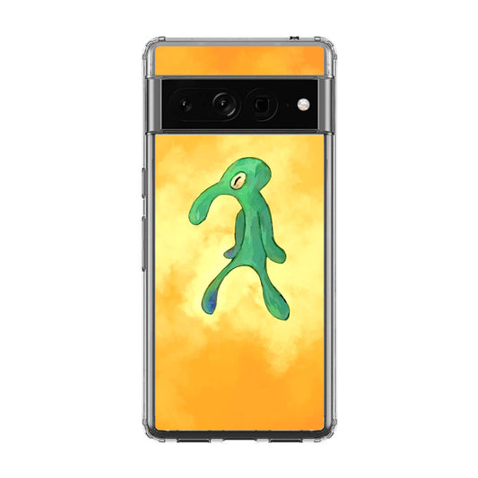 Bold and Brash Squidward Painting Google Pixel 7 Pro Case