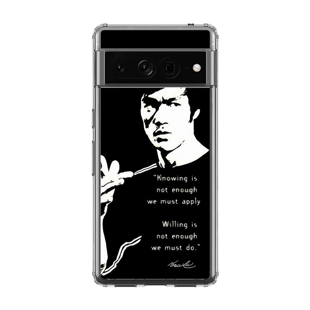 Bruce Lee Quotes Google Pixel 7 Pro Case