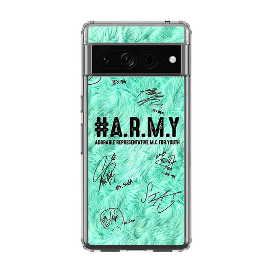 BTS Army Signature Google Pixel 7 Pro Case