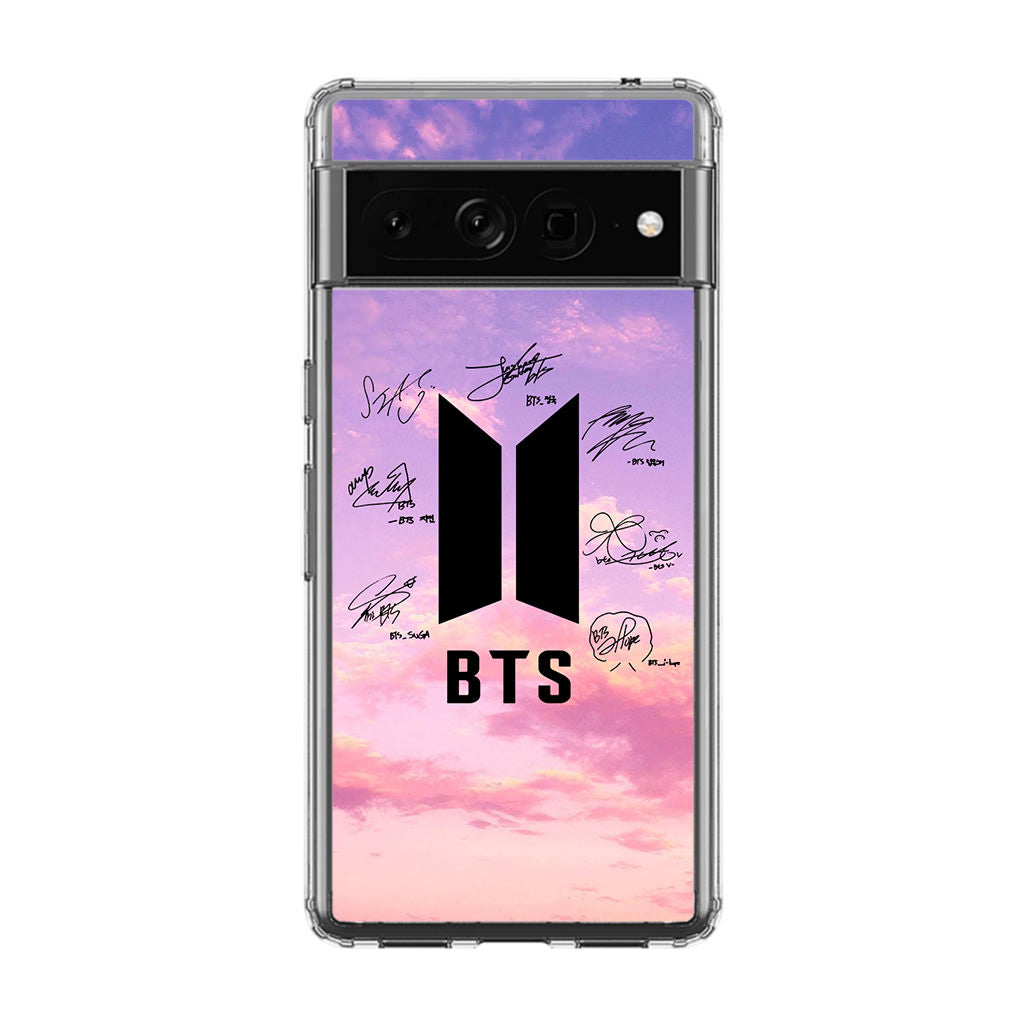 BTS Signature 2 Google Pixel 7 Pro Case