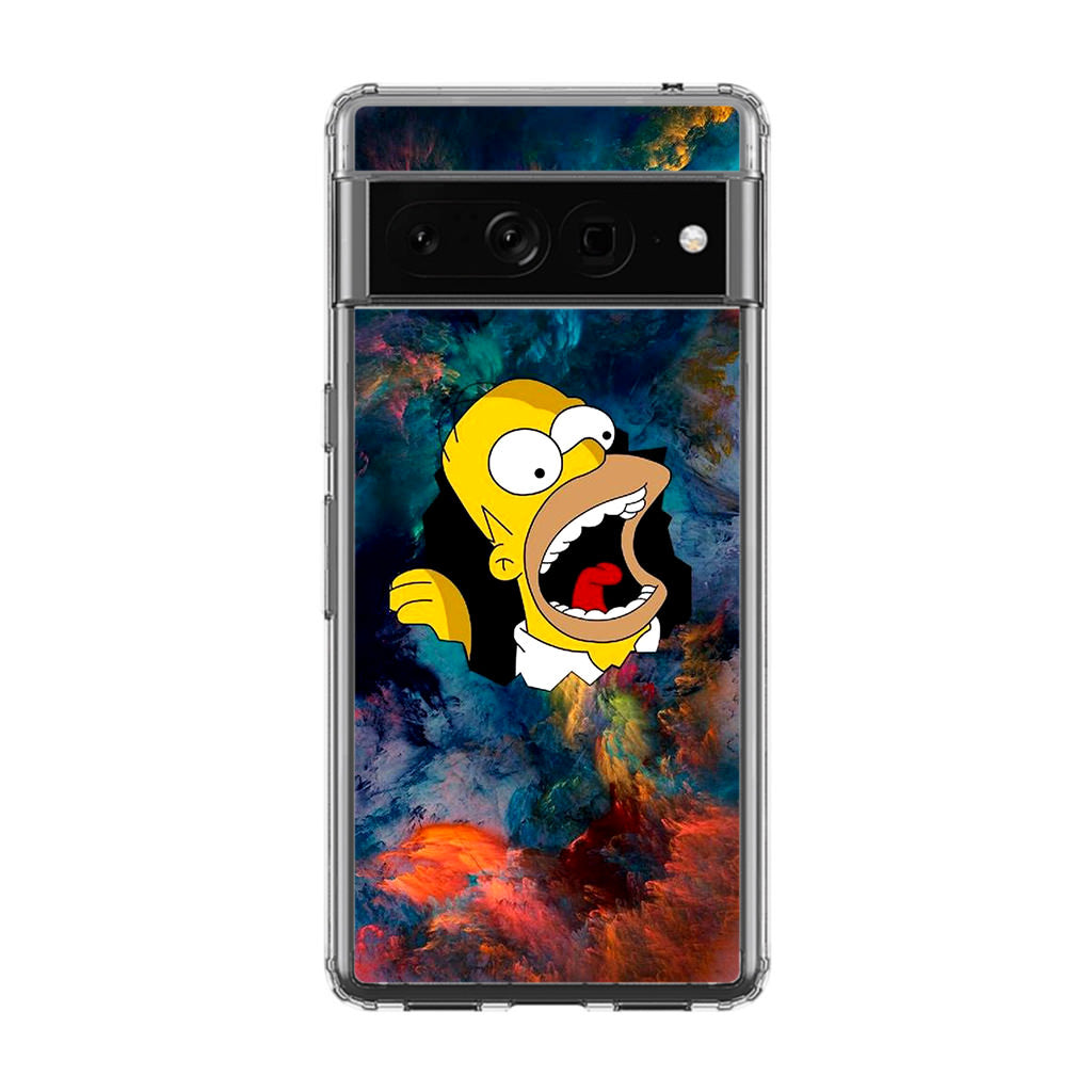 Homer Behind The Black Hole Google Pixel 7 Pro Case