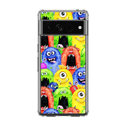 Monster Watercolor Art Google Pixel 7 Pro Case