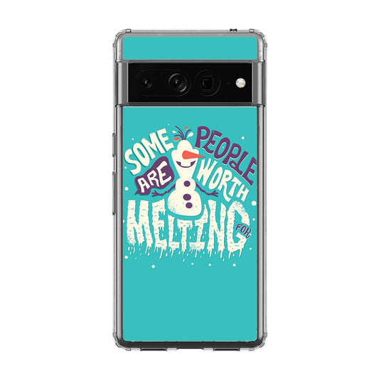 Olaf Frozen Is Melting Google Pixel 7 Pro Case