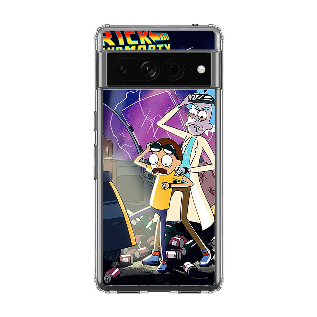 Rick And Morty Back To The Future Google Pixel 7 Pro Case