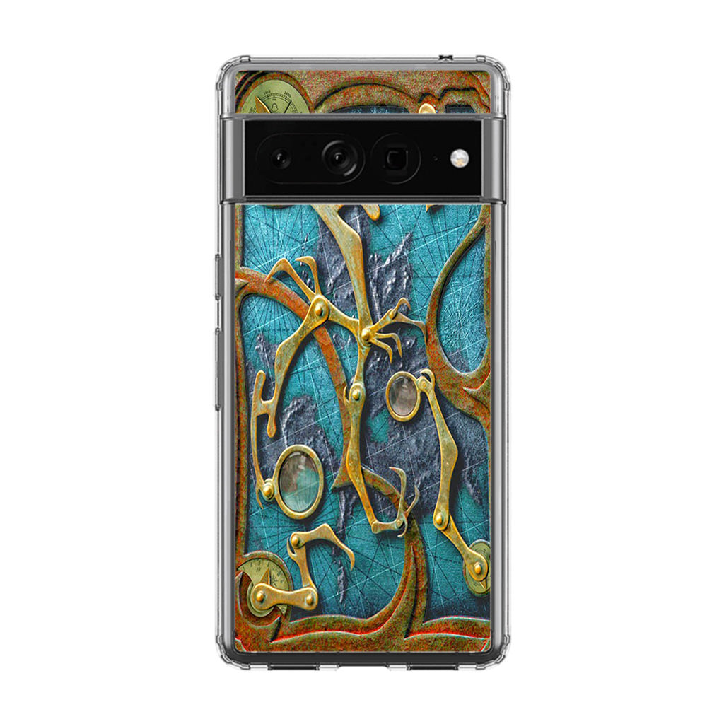 Steampunk Book Cover Google Pixel 7 Pro Case