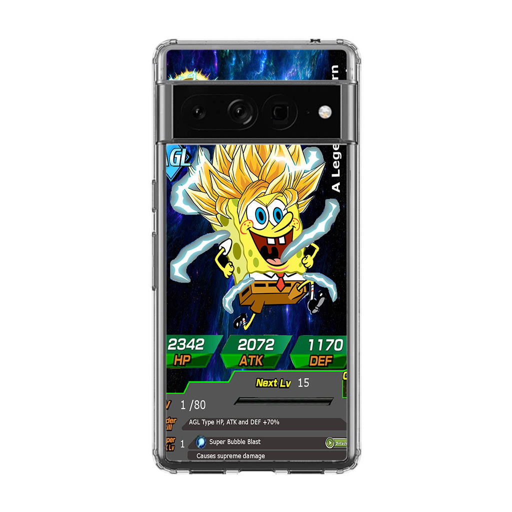 Super Saiyan Spongebob Card Google Pixel 7 Pro Case