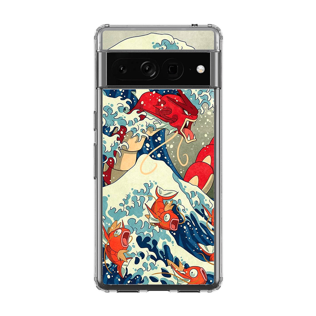 The Great Wave Of Gyarados Google Pixel 7 Pro Case
