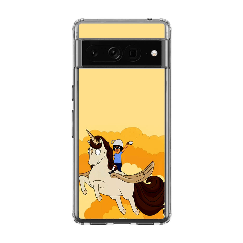 Tina Belcher And Unicorn Google Pixel 7 Pro Case