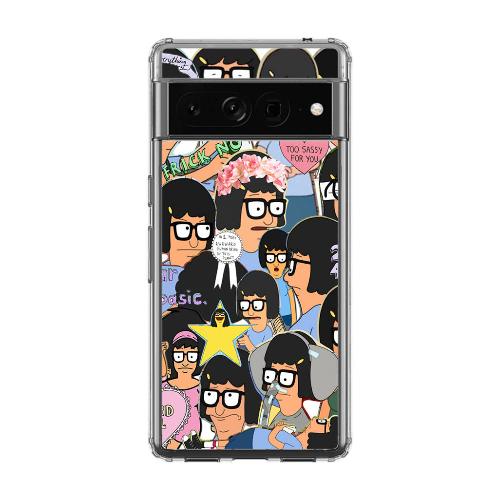 Tina Belcher Collage Google Pixel 7 Pro Case