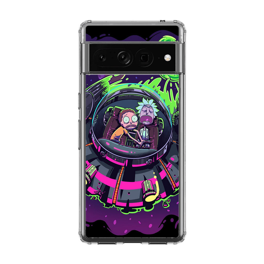 Rick And Morty Spaceship Google Pixel 7 Pro Case