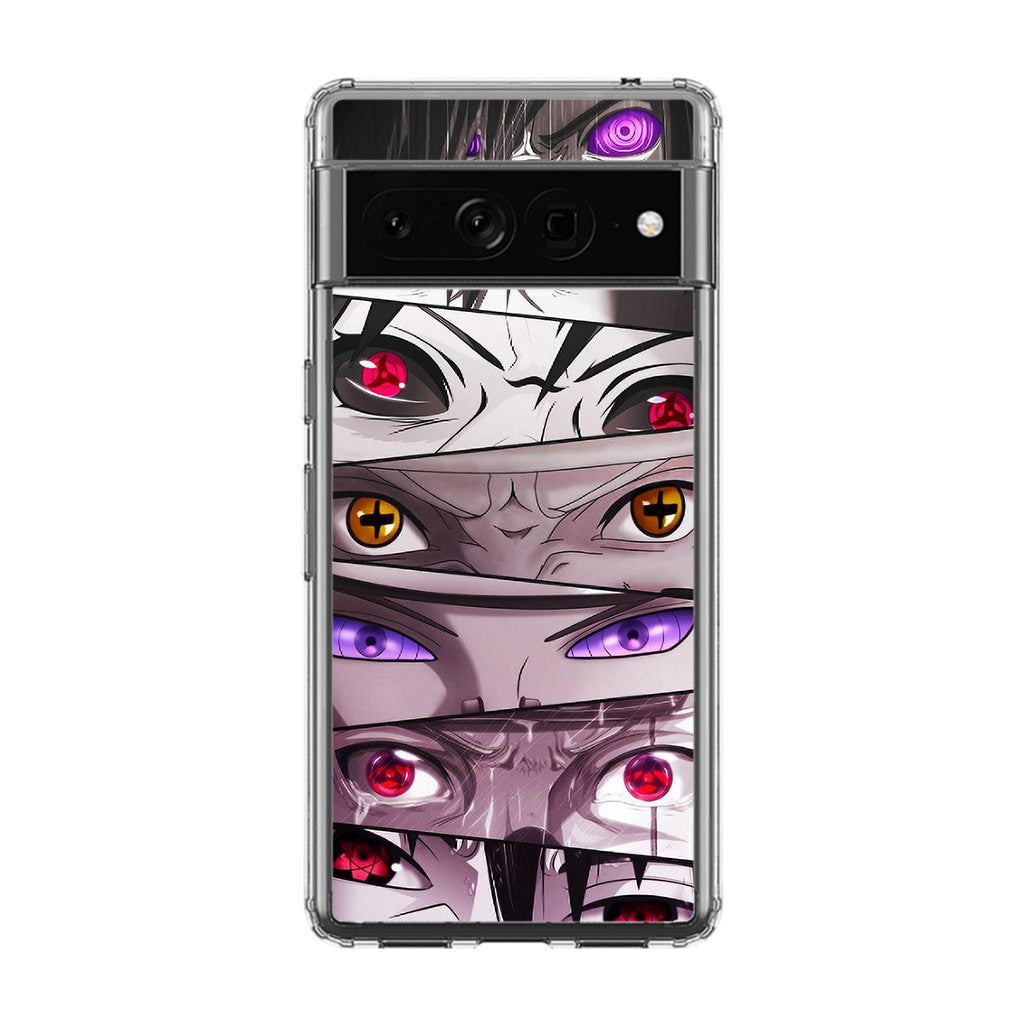 The Powerful Eyes on Naruto Google Pixel 7 Pro Case