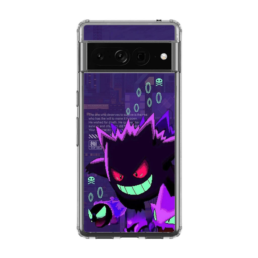 Gengar Pixel Art Google Pixel 7 Pro Case