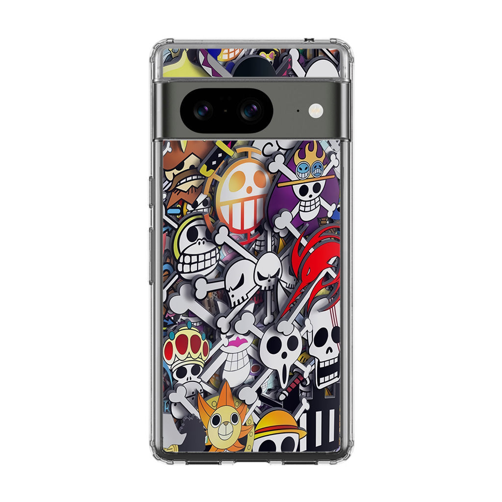 All Pirate Symbols One Piece Google Pixel 8 Case