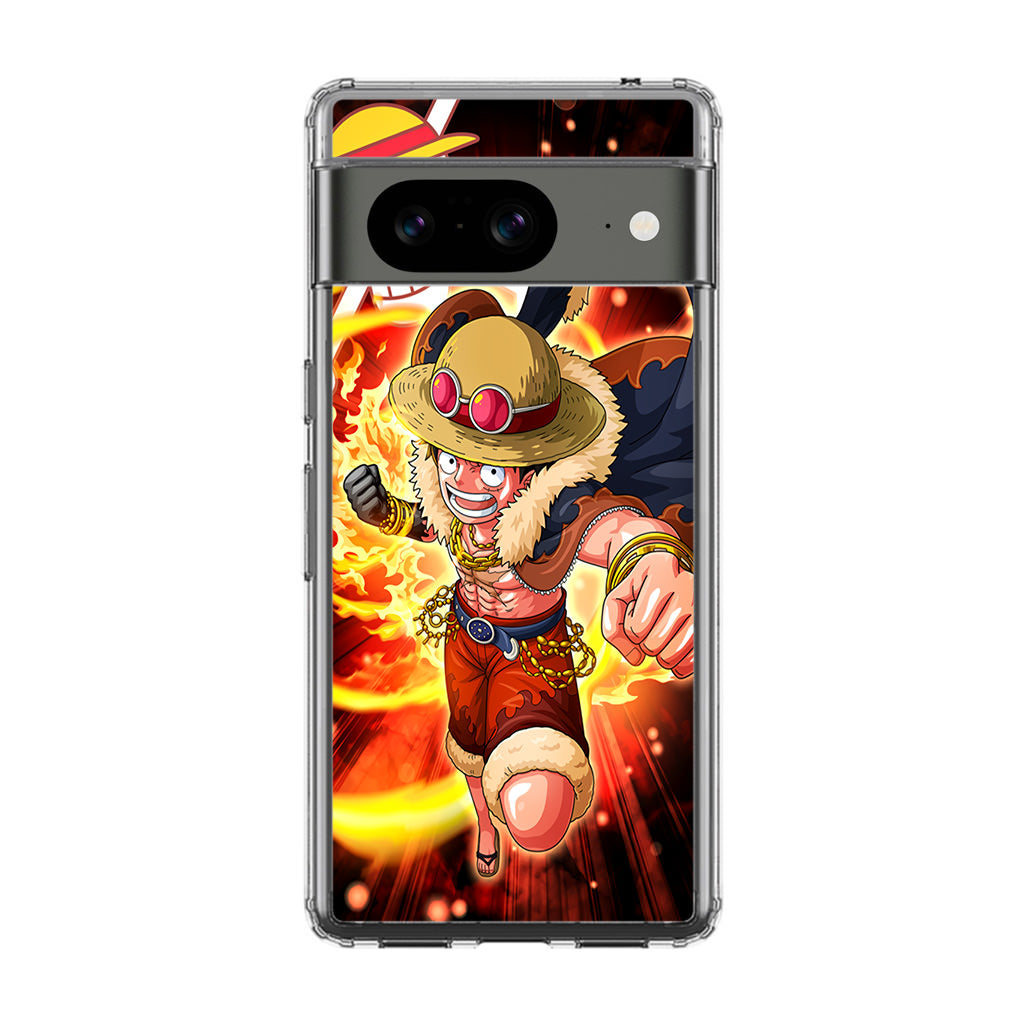 Luffy Red Hawk Punch Google Pixel 8 Case