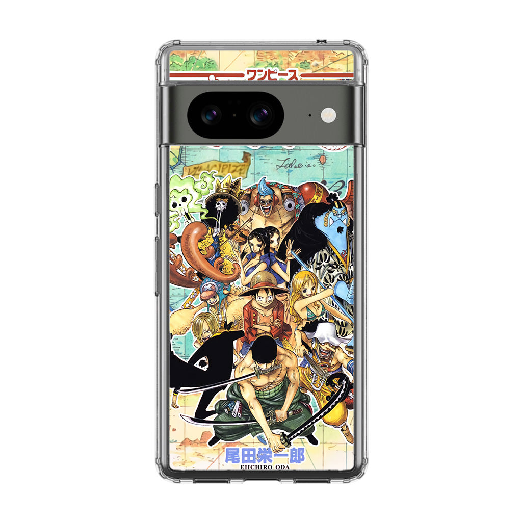 One Piece Comic Straw Hat Pirate Google Pixel 8 Case