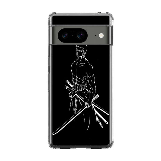 Roronoa Zoro Outlines Google Pixel 8 Case