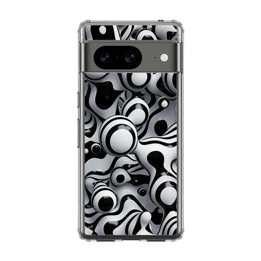 Abstract Art Black White Google Pixel 8 Case