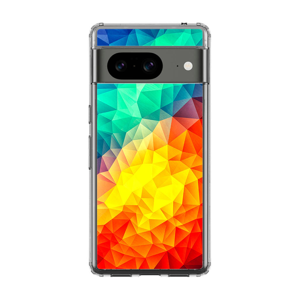 Abstract Multicolor Cubism Painting Google Pixel 8 Case