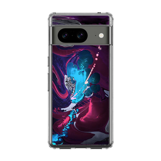 Abstract Purple Blue Art Google Pixel 8 Case