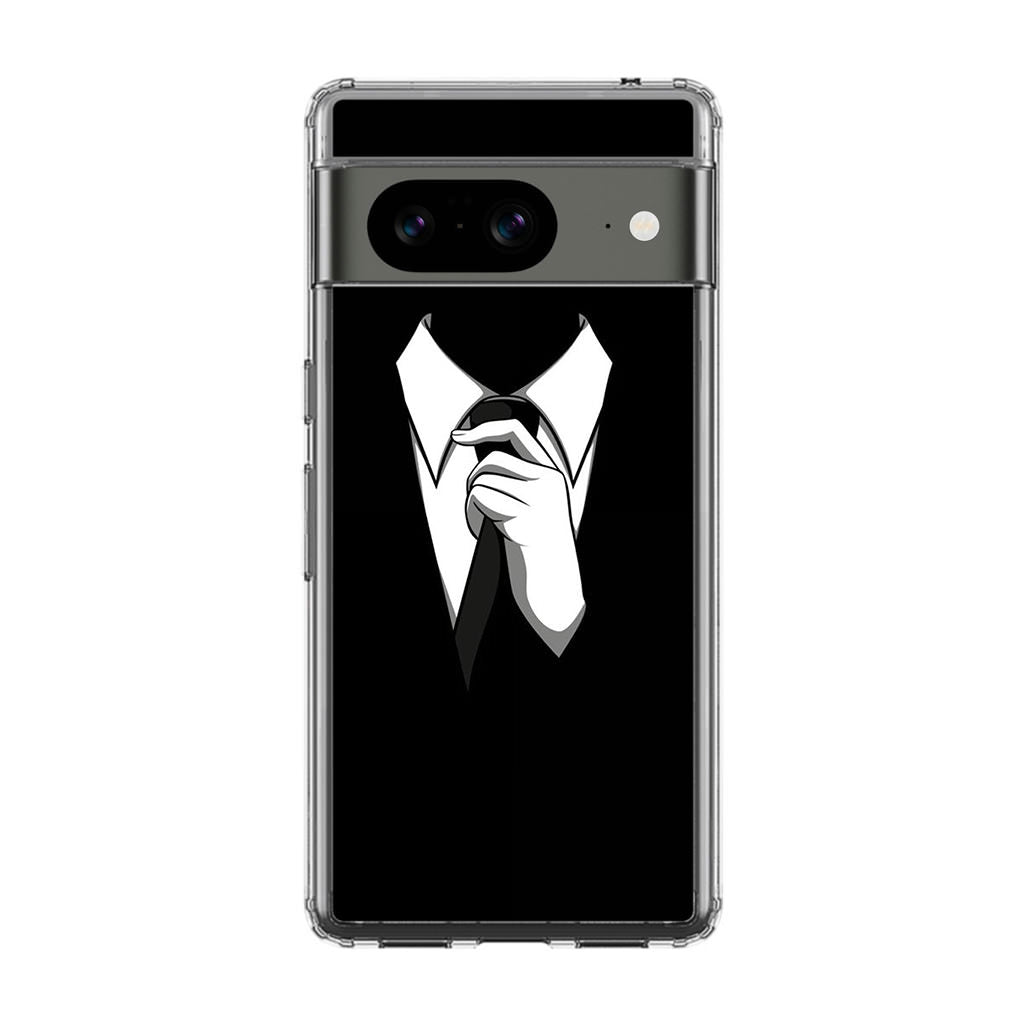 Anonymous Black White Tie Google Pixel 8 Case