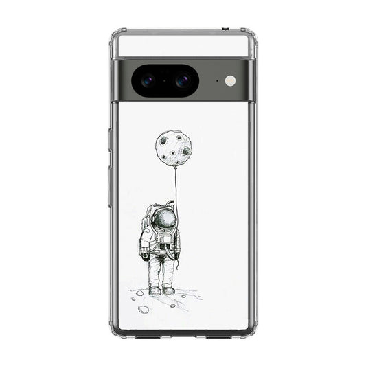 Astronaut Moon Balloon Google Pixel 8 Case