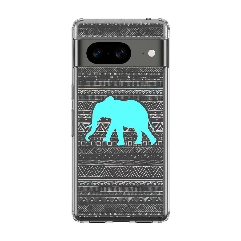 Aztec Elephant Turquoise Google Pixel 8 Case