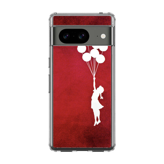 Banksy Girl With Balloons Red Google Pixel 8 Case