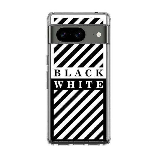 Black White Stripes Google Pixel 8 Case